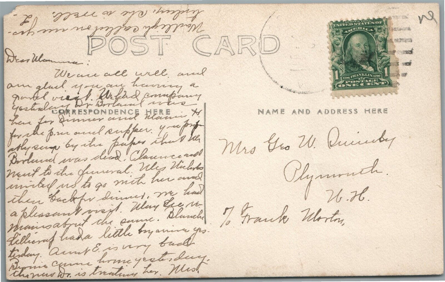 CONCORD VT BIRDS EYE VIEW ANTIQUE REAL PHOTO POSTCARD RPPC