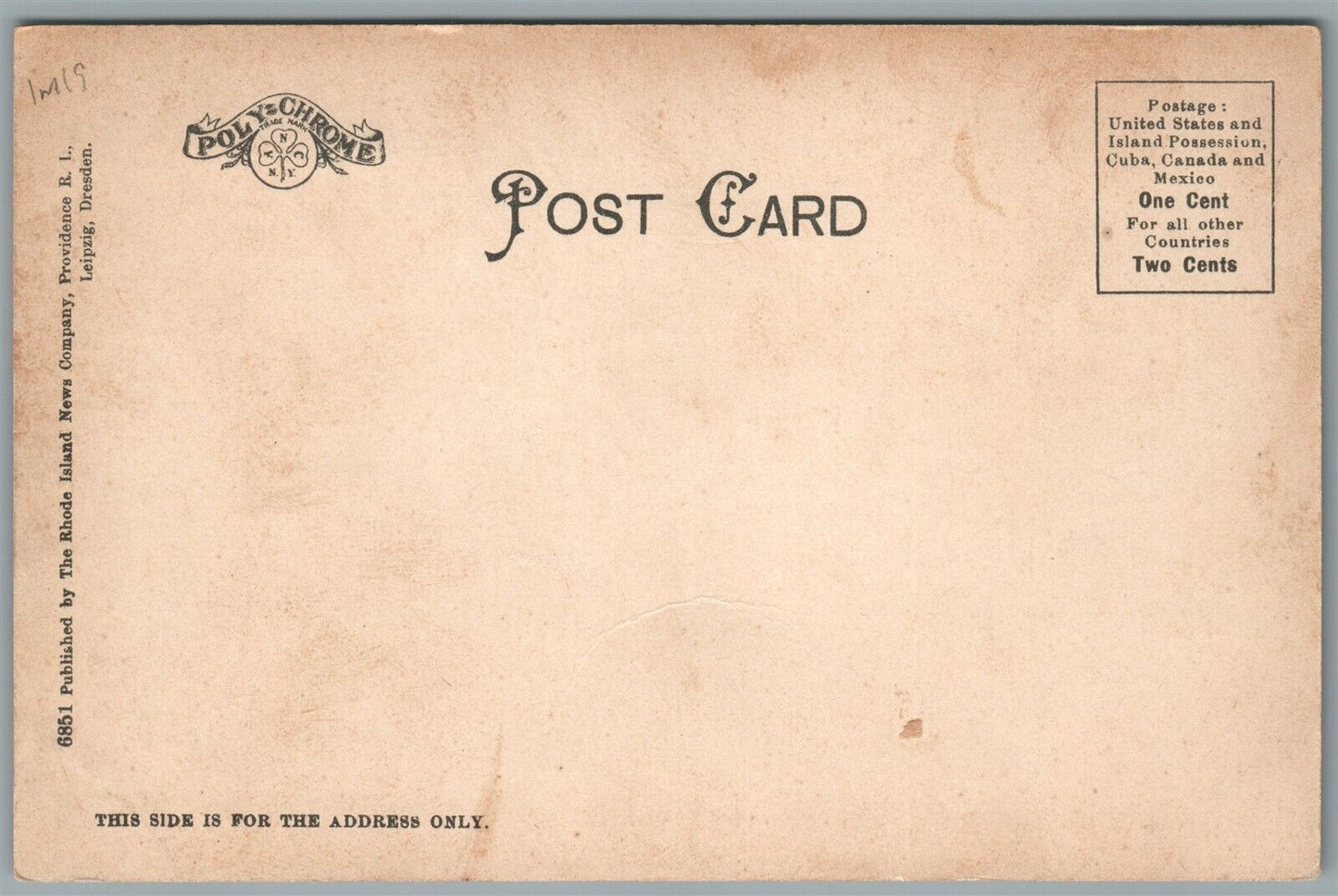 NARRAGANSETT BAY RI POMHAM CLUB ANTIQUE POSTCARD