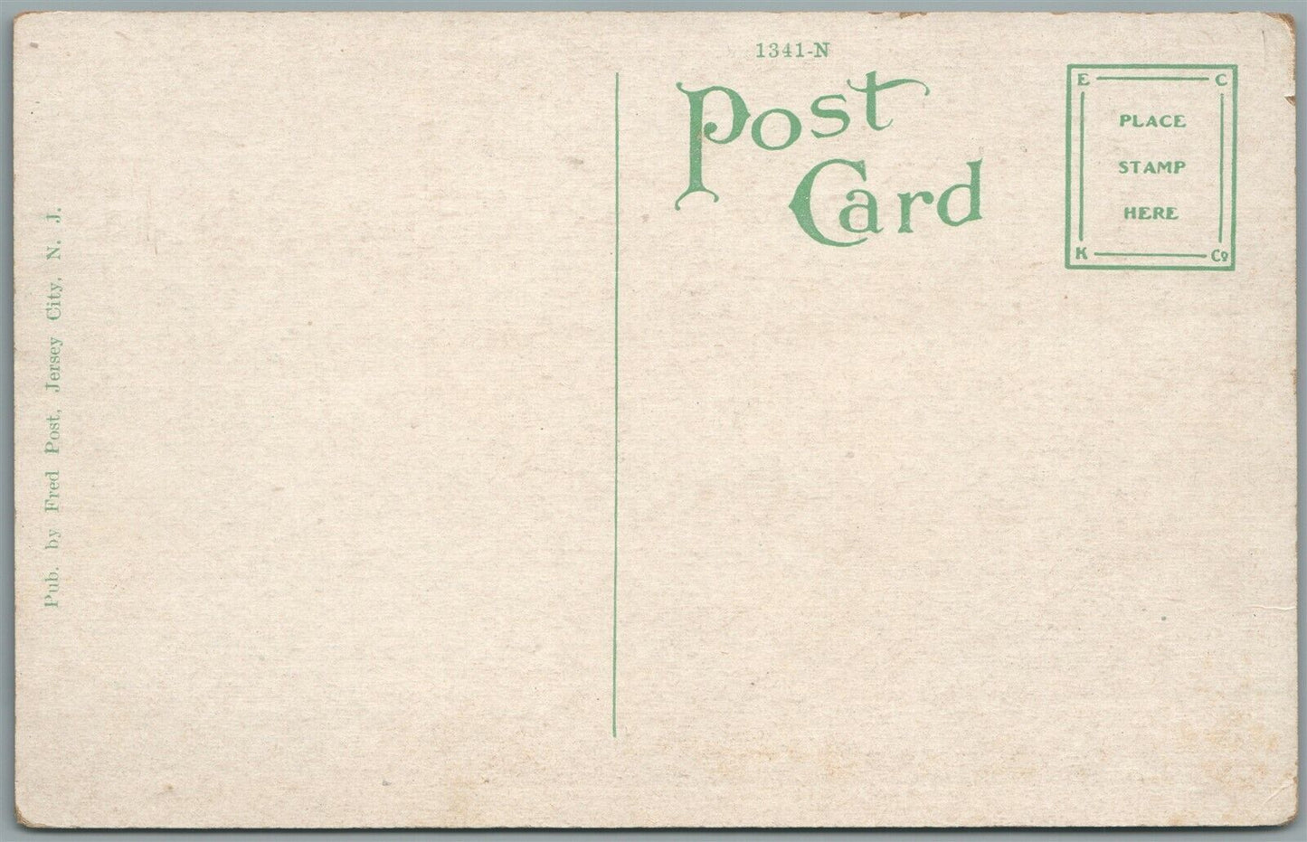 WEST HOBOKEN NJ WAGON HOIST ANTIQUE POSTCARD