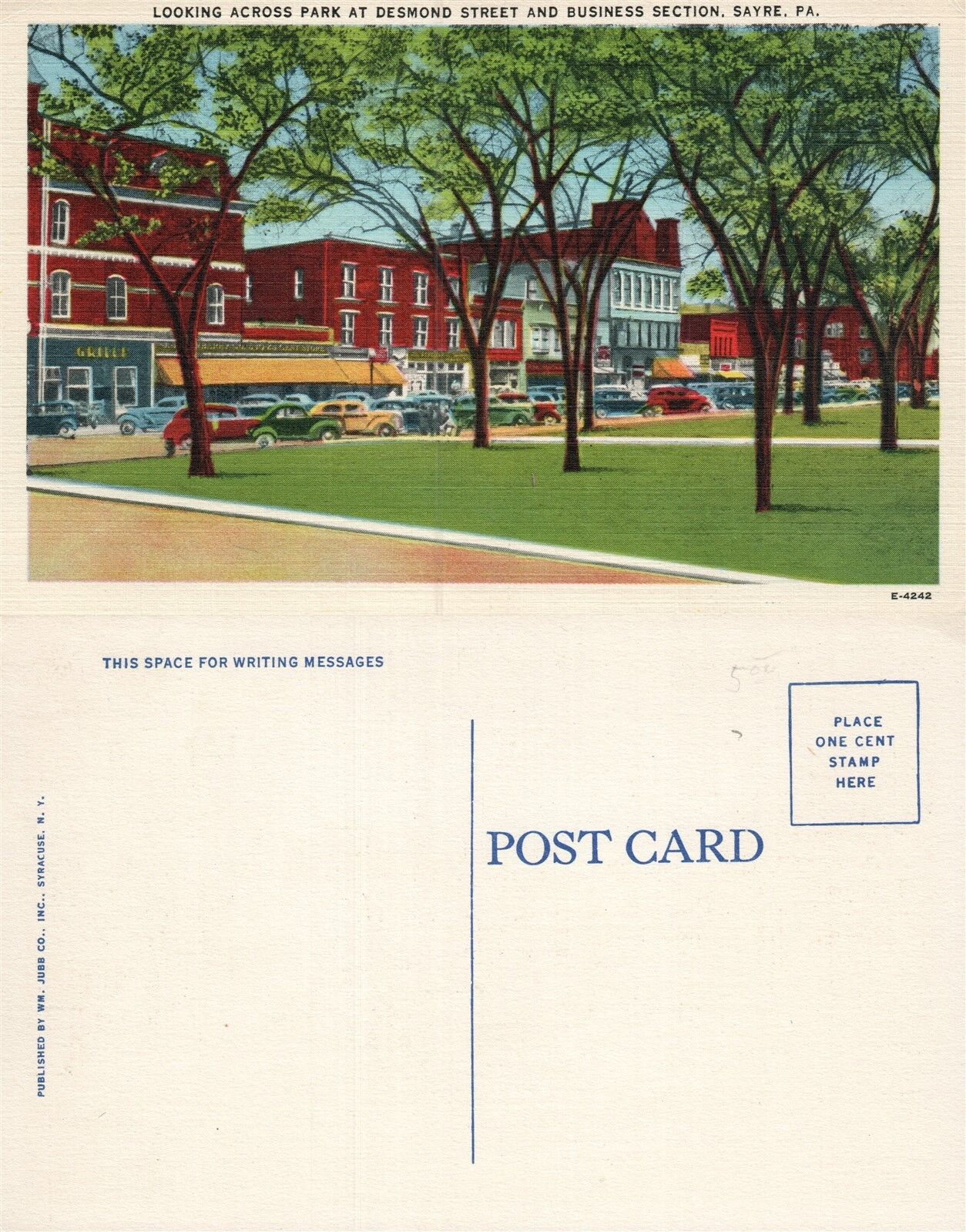 SAYRE PA ROBERT PACKER HOSPITAL VINTAGE POSTCARD