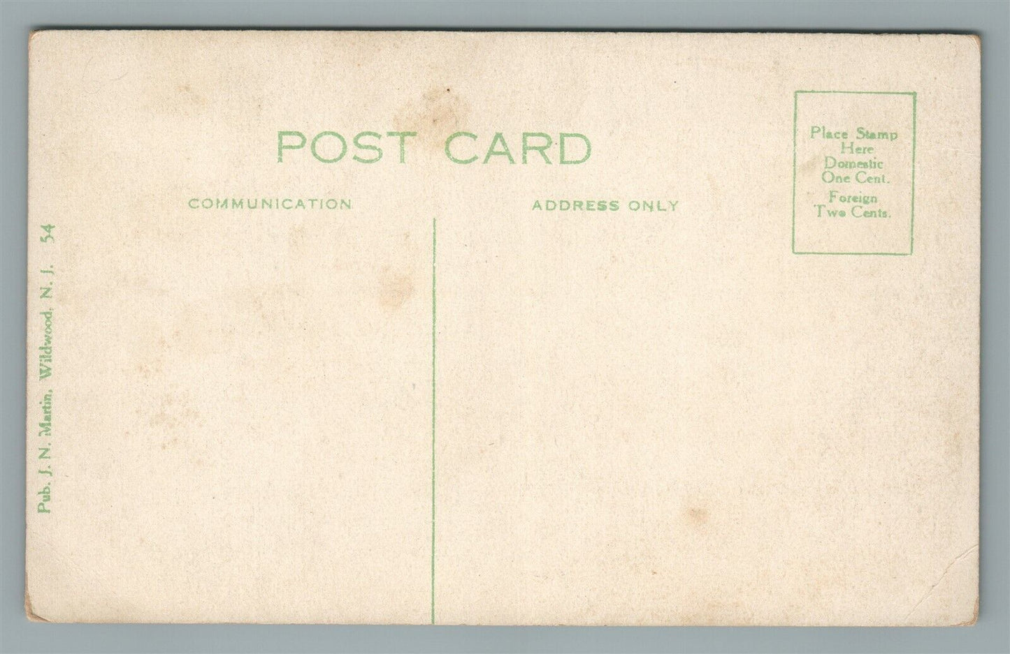 WILDWOOD NJ FISHERMAN ANTIQUE POSTCARD