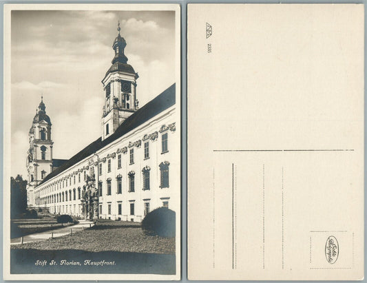 SANKT FLORIAN AUSTRIA ST.FLORIAN MONASTERY ANTIQUE REAL PHOTO POSTCARD RPPC