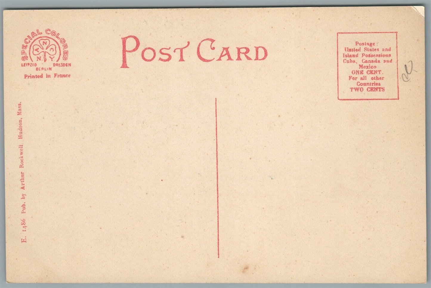 HUDSON MA LAPOINTE MACHINE TOOL CO. ANTIQUE POSTCARD