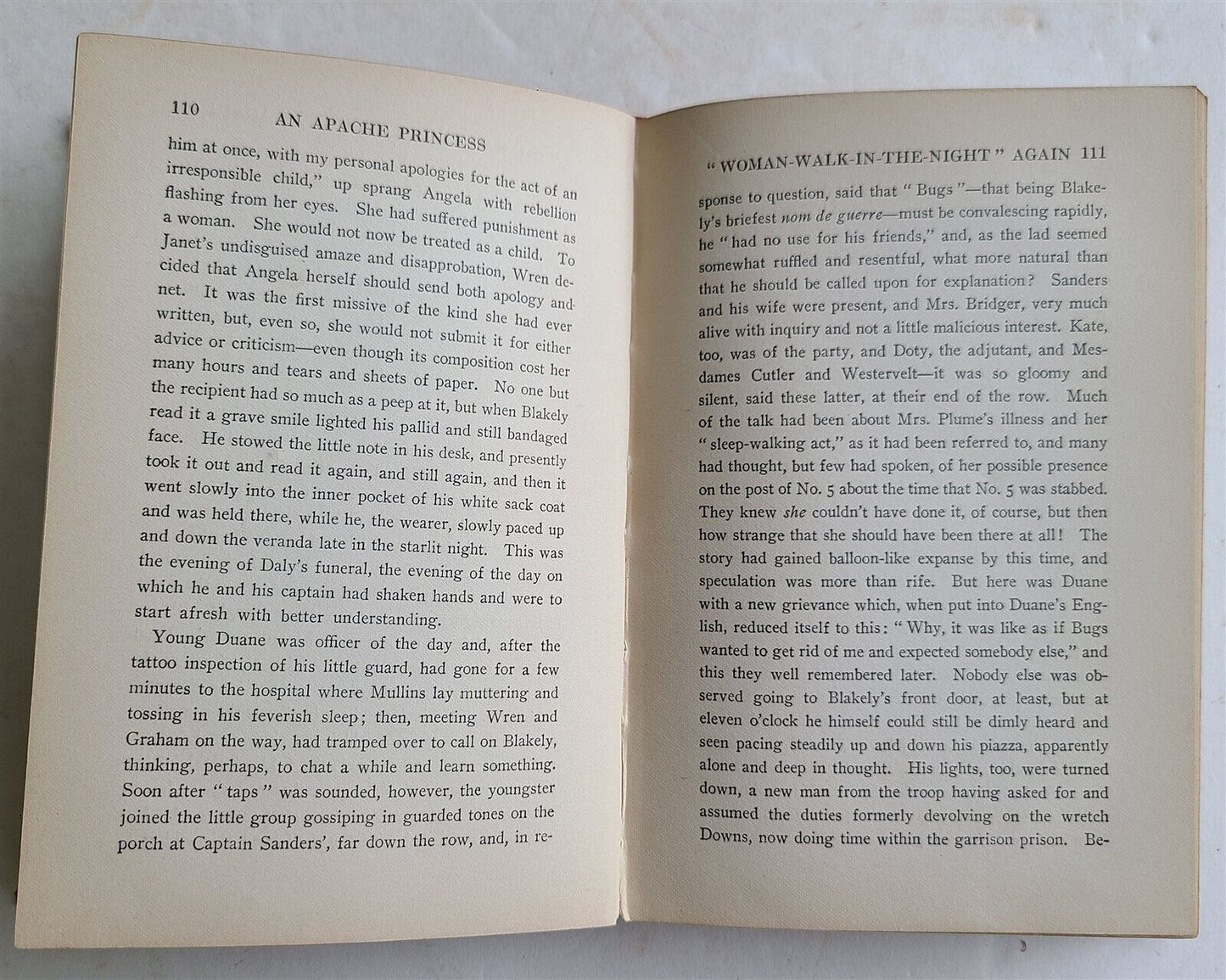 1903 AN APACHE PRINCESS GENERAL CHARLES KING antique AMERICANA illustrated