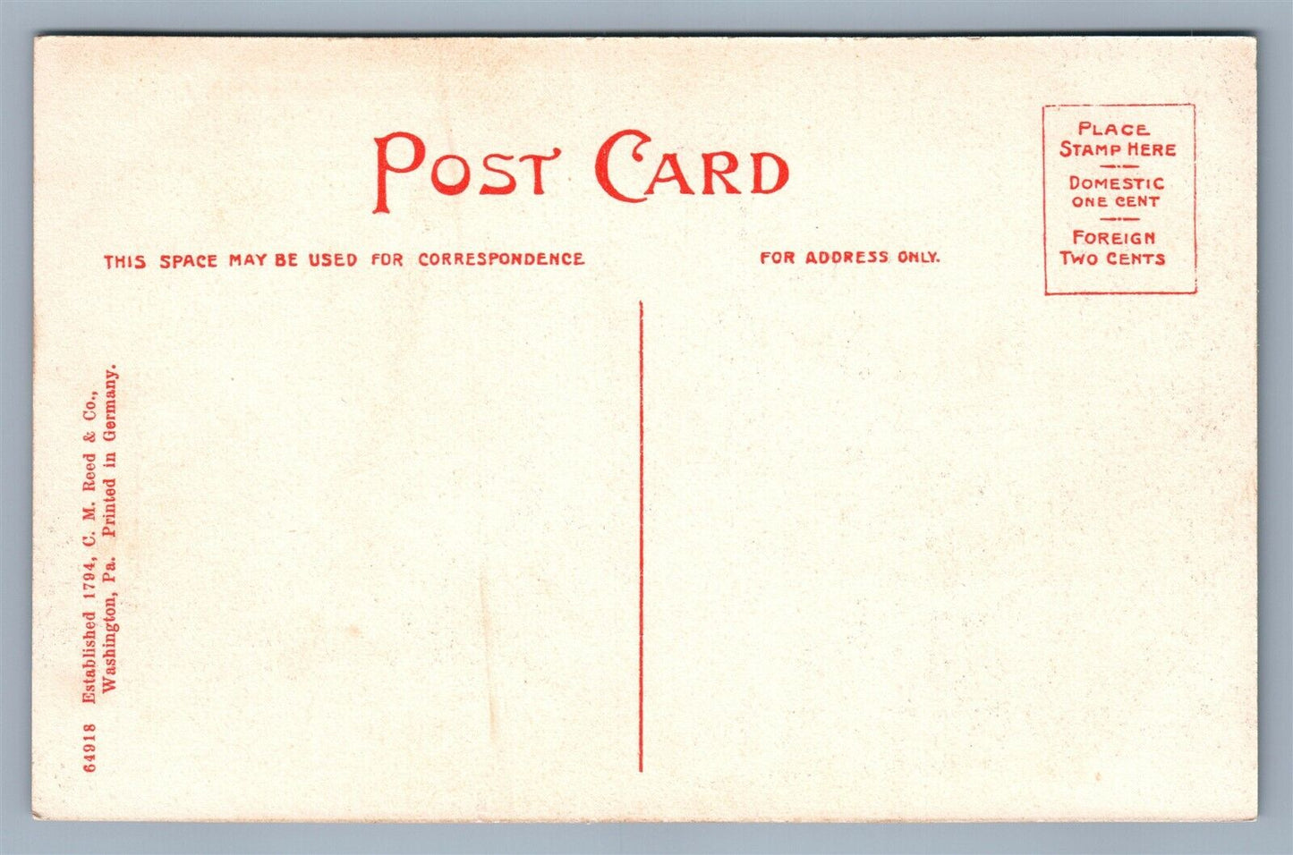 WASHINGTON PA ACADEMY DORMITORY ANTIQUE POSTCARD