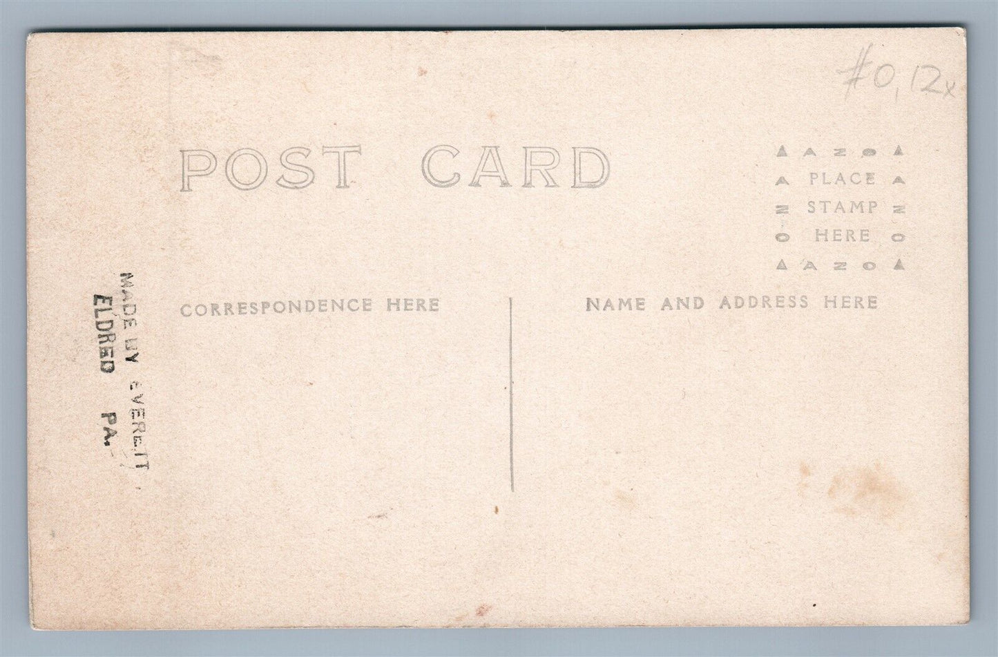 GENESEE PA MAIN STREET ANTIQUE REAL PHOTO POSTCARD RPPC