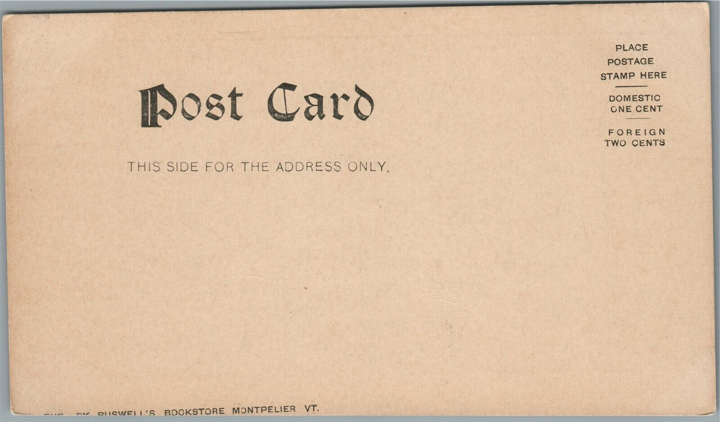 MONTPELIER HOUSE VT ANTIQUE POSTCARD