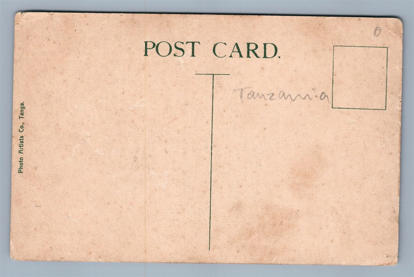 TANZANIA PANGANI MAIN ROAD ANTIQUE POSTCARD