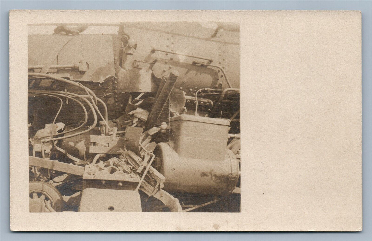 TRAIN WRECK ANTIQUE REAL PHOTO POSTCARD RPPC railway railroad accident