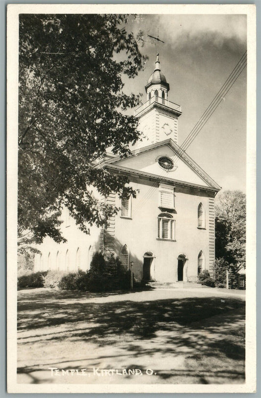 KIRTLAND OH TEMPLE ANTIQUE REAL PHOTO POSTCARD RPPC