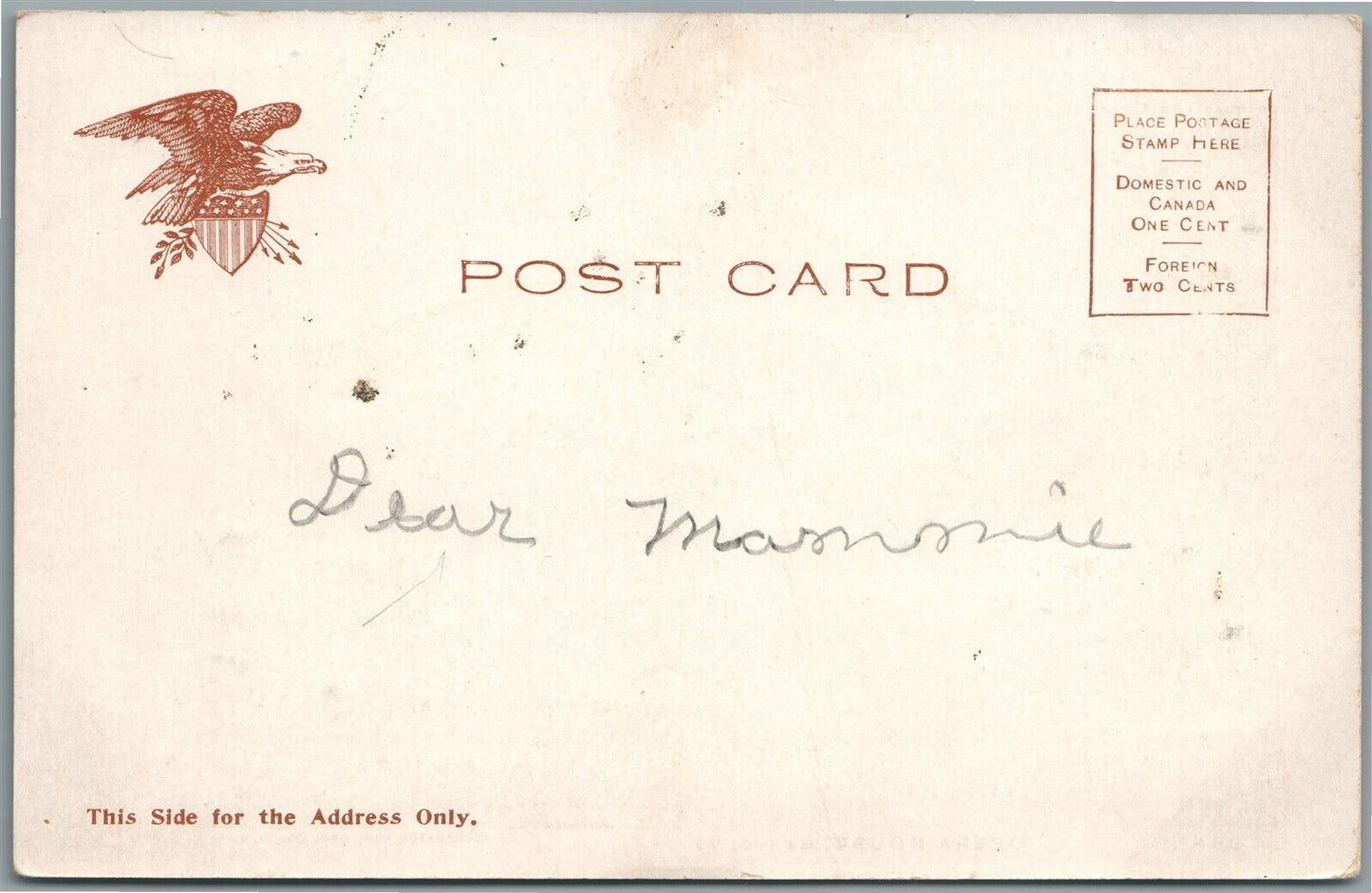 BARRE VT OPERA HOUSE ANTIQUE POSTCARD