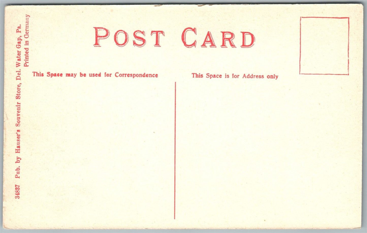 WATER GAP PA WATER GAP HOUSE ANTIQUE POSTCARD