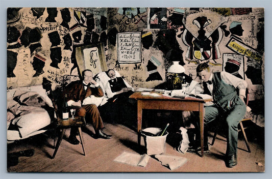 HEIDELBERG GERMANY STUDENTEN IM CARCER ANTIQUE POSTCARD