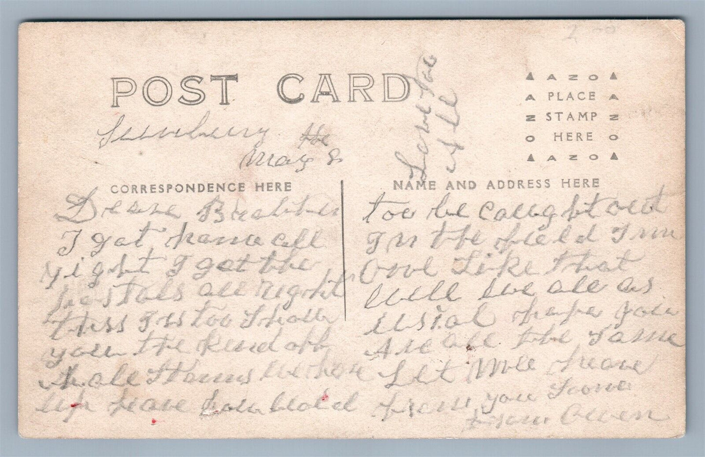 SUNBURY PA HAIL STORM 1910 ANTIQUE REAL PHOTO POSTCARD RPPC