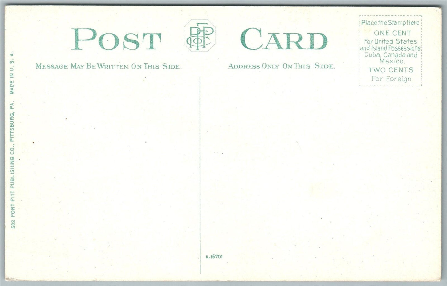 HOLLIDAYSBURG PA POST OFFICE & CITIZENS NATIONAL BANK ANTIQUE POSTCARD