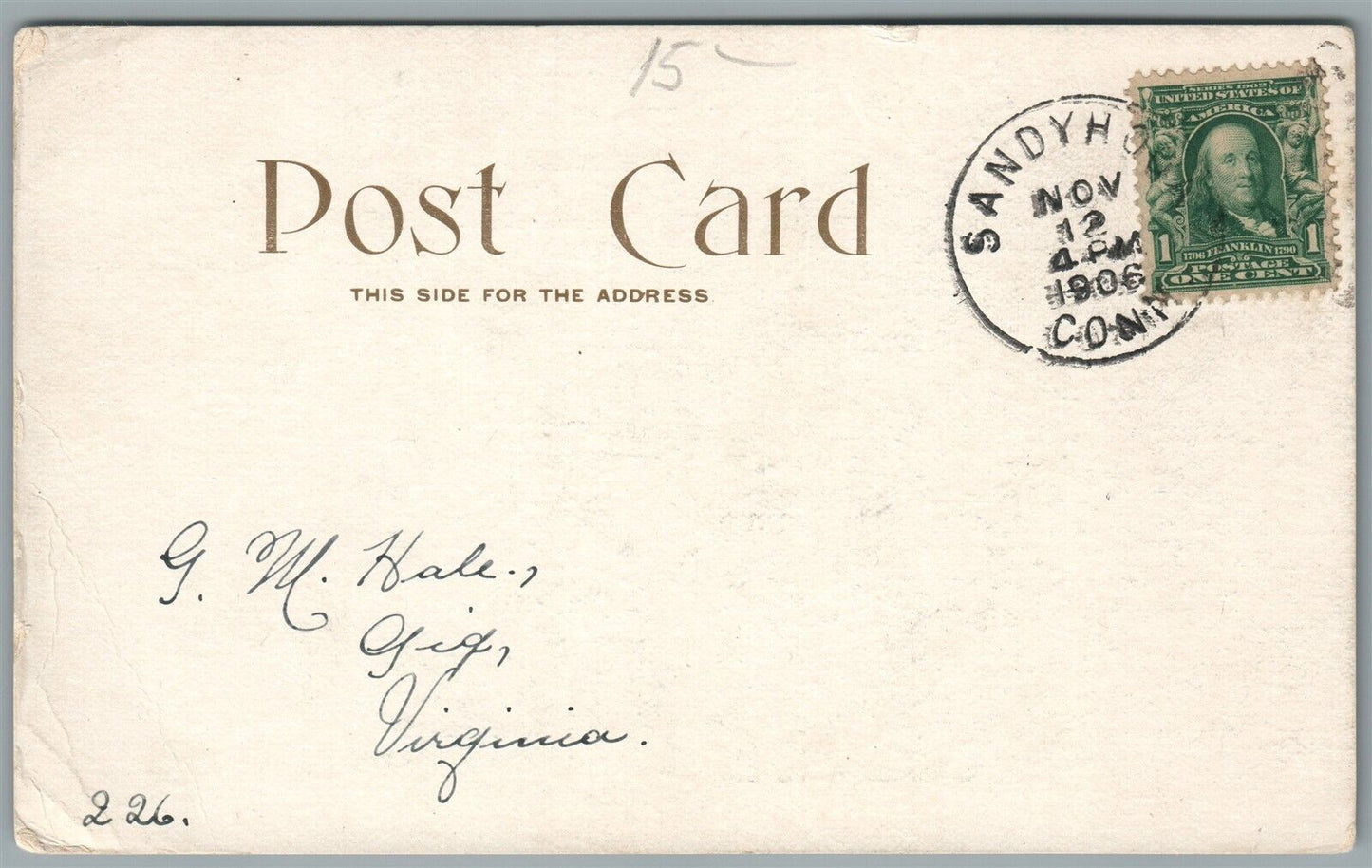 NEWTOWN CT THE FAIR GROUNDS ANTIQUE POSTCARD