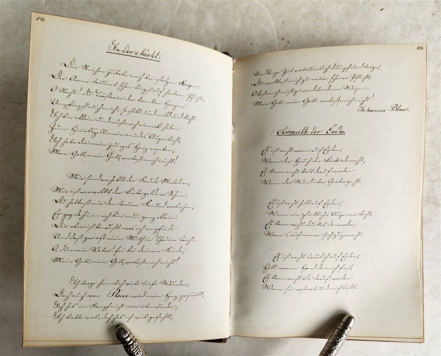 1880s ALBUM AMICORUM - MANUSCRIPT BOOK in GERMAN POETRY antique 166 pages