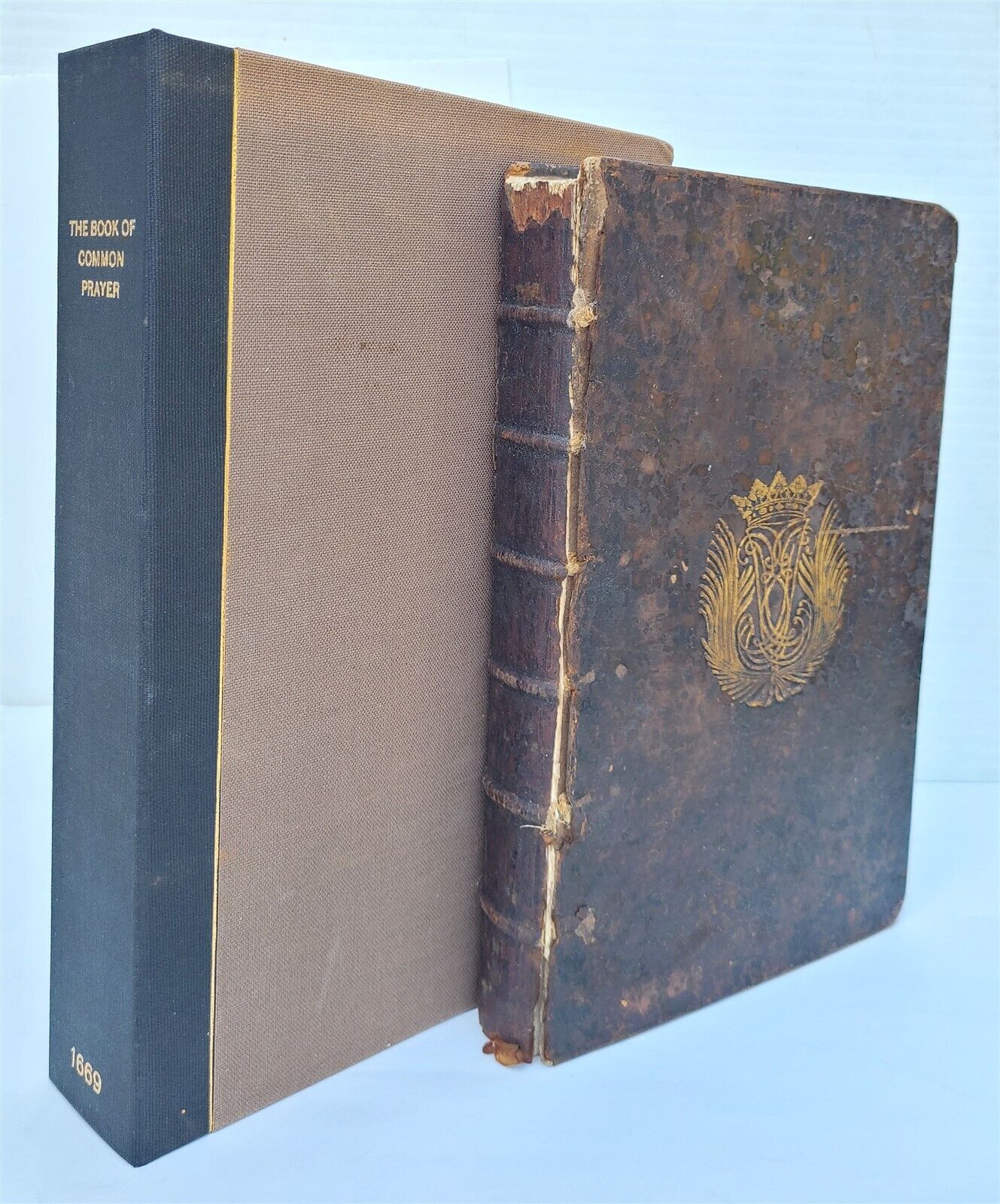 1669 BOOK of COMMON PRAYER w/ 1672 PSALTER antique FOLIO in ENGLISH rare