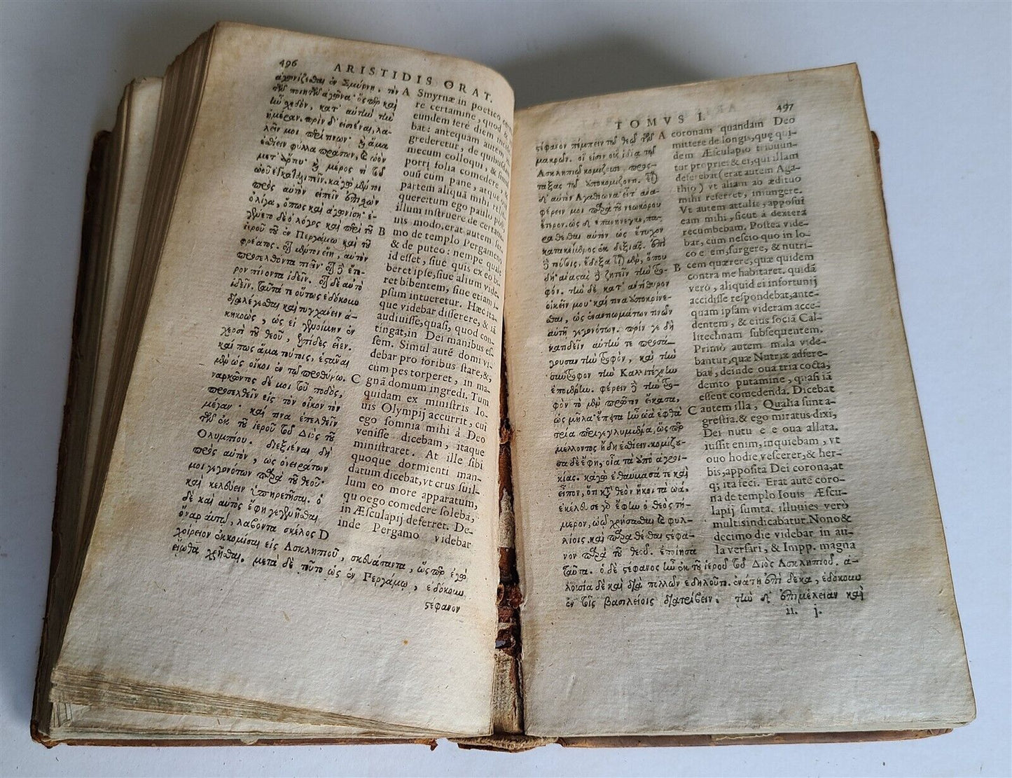 1604 AELIUS ARISTIDES 2 VOLUMES antique Adrianensis Oratoris Clarissimi RARE