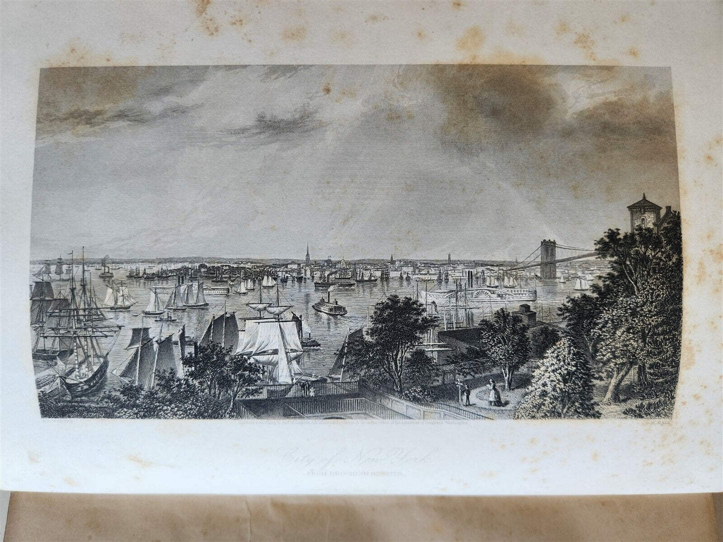 1874 PICTURESQUE AMERICA by WILLIAM BRYANT 2 FOLIO VOLUMES ILLUSTRATED antique