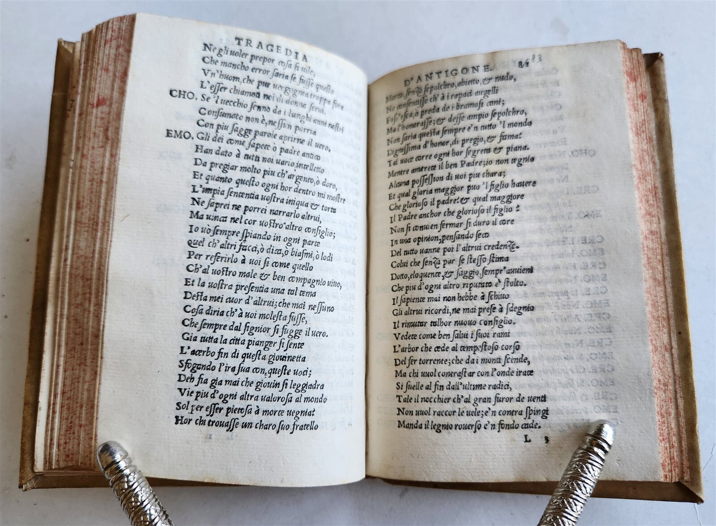 1533 POST-INCUNABULA OPERE TOSCANE DI LUIGI ALAMANNI antique VELLUM BOUND POETRY