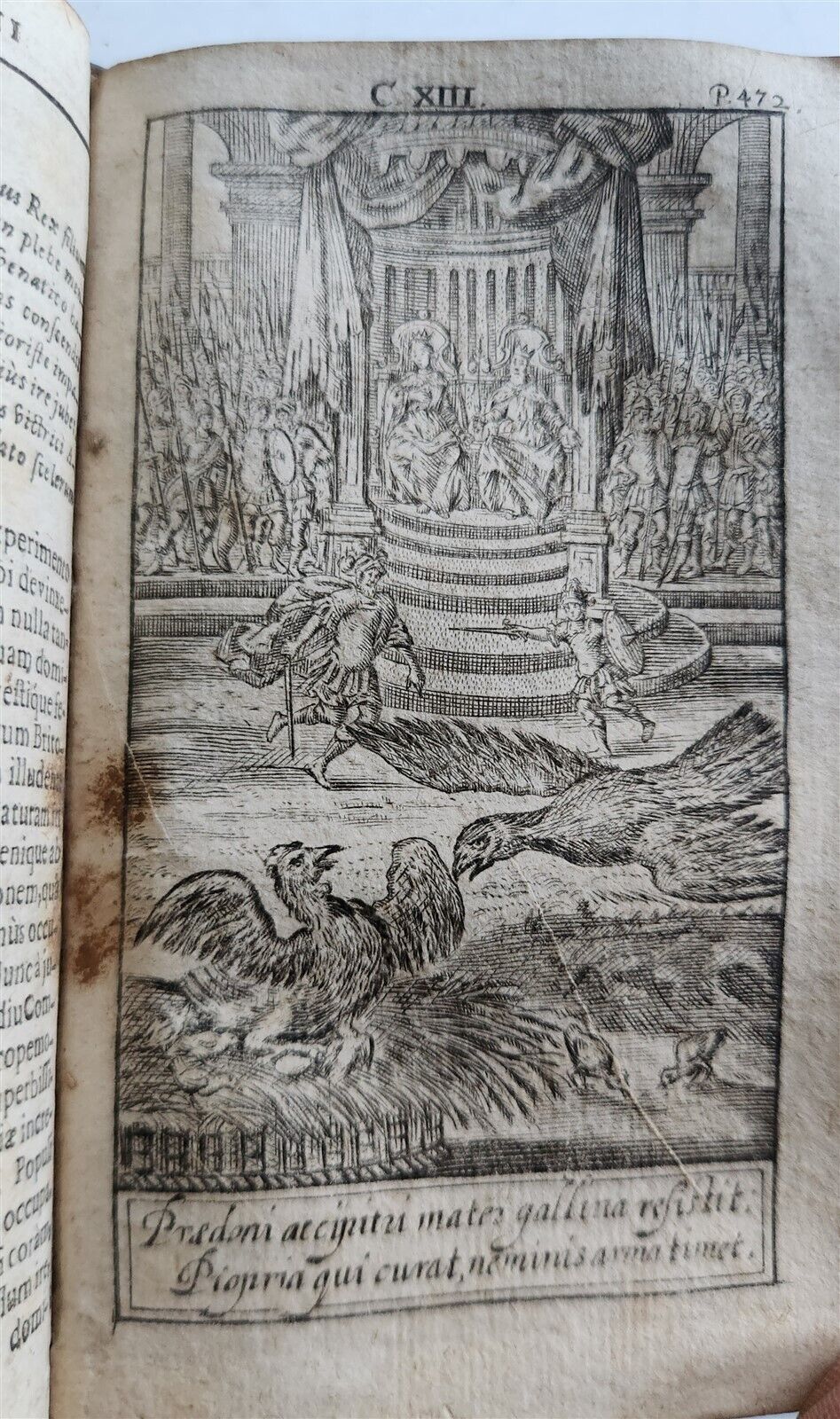 1724 ILLUSTRATED POLITICAL NOVEL antique Joannis Barclaii Argenis
