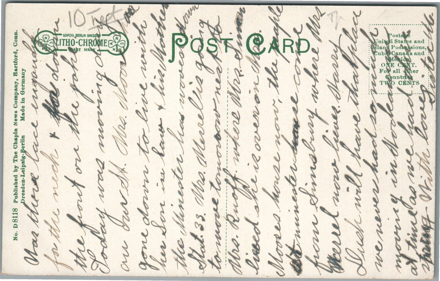 HARTFORD CT FIRE DEPARTMENT No. 2 engine house COMBINATION CAR ANTIQUE POSTCARD