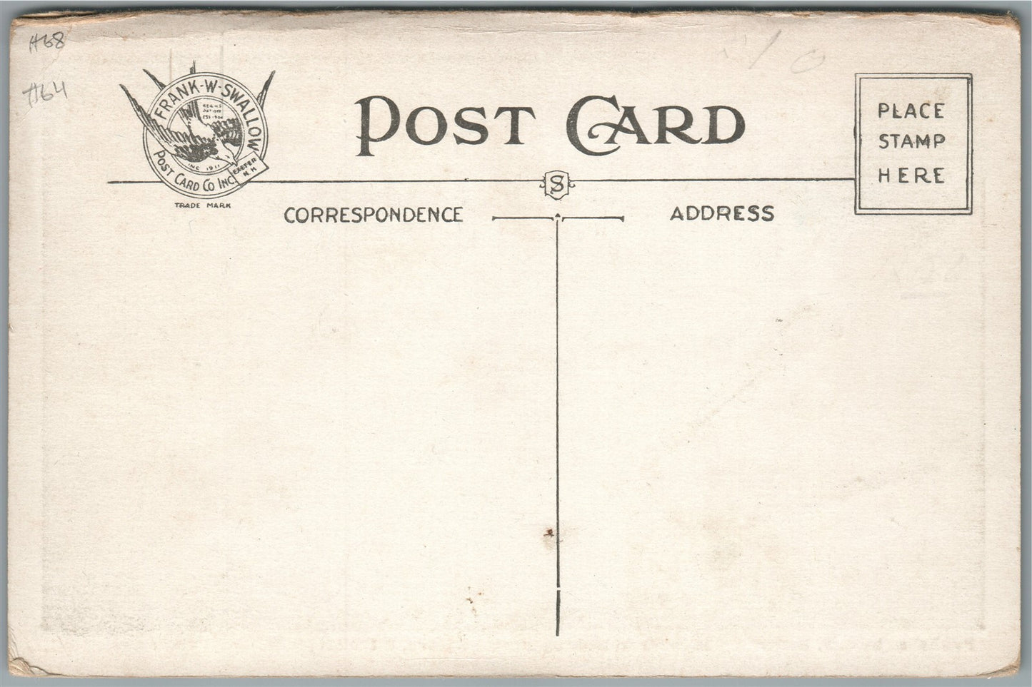 HILLSBORO IN MAIN STREET ANTIQUE POSTCARD