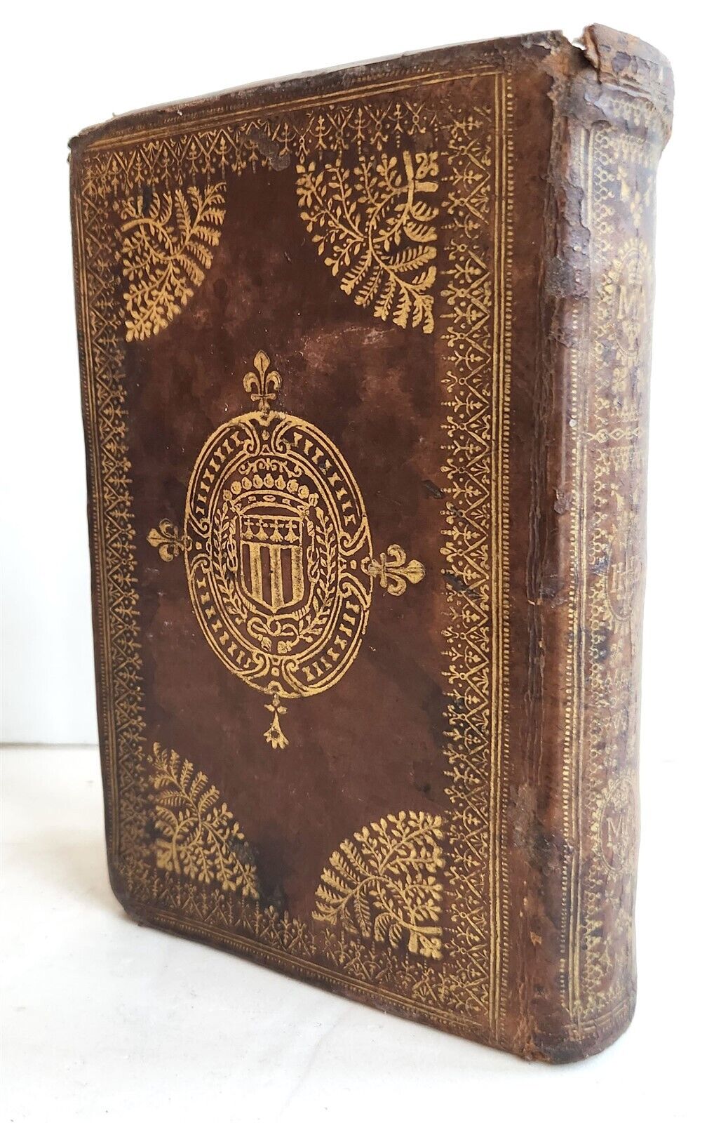 1621 POETRY by PIERRE MOUSSON antique DECORATIVE BINDING