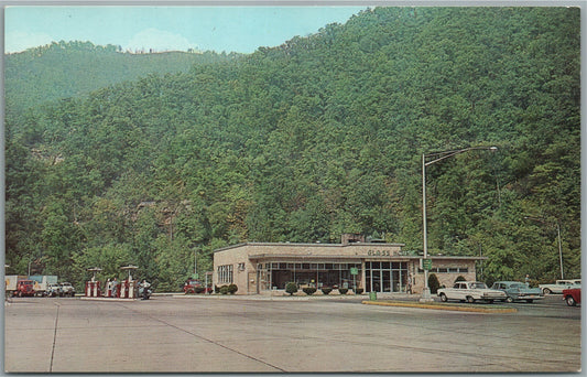 GAS STATION SERVICE AREA 133 MILLION DOLLAR WV TURNPIKE VINTAGE POSTCARD