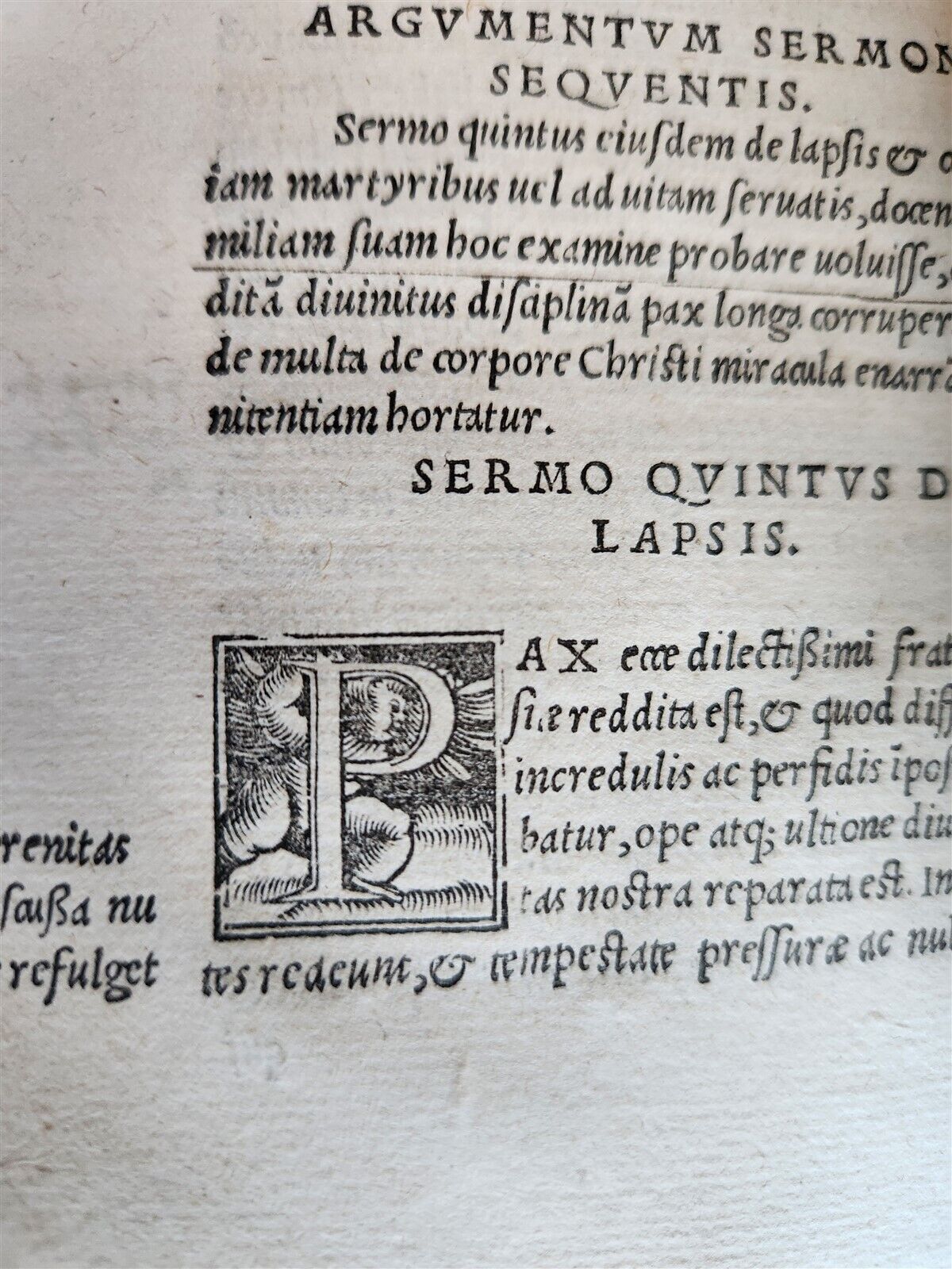 1524 OPERUM DIVI CAECILII CYPRIANI antique 16th CENTURY post-incunabula