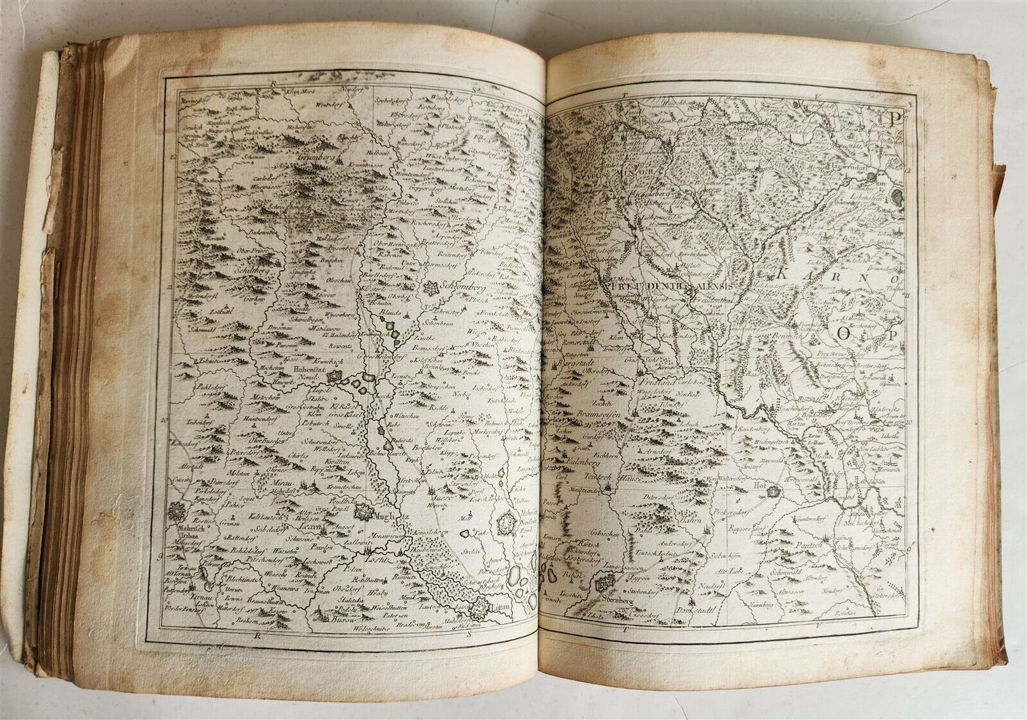 1758 46 MAPS NOUVEAU THEATRE DE GUERRE ATLAS TOPOGRAPHIQUE ET MILITAIRE antique