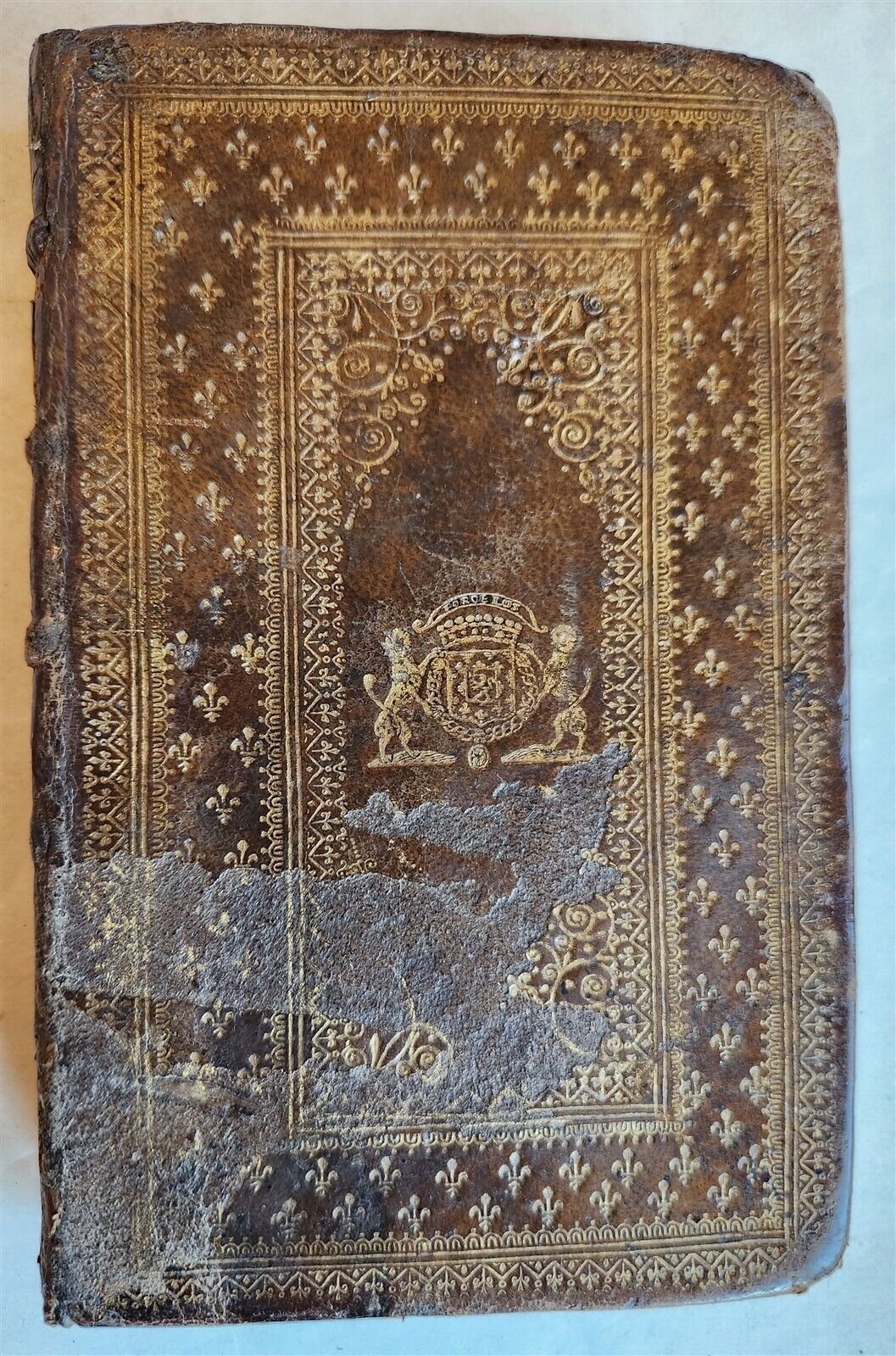 1662 ART OF EMBLEMS antique 17th CENTURY STUNNING BINDING illustrated