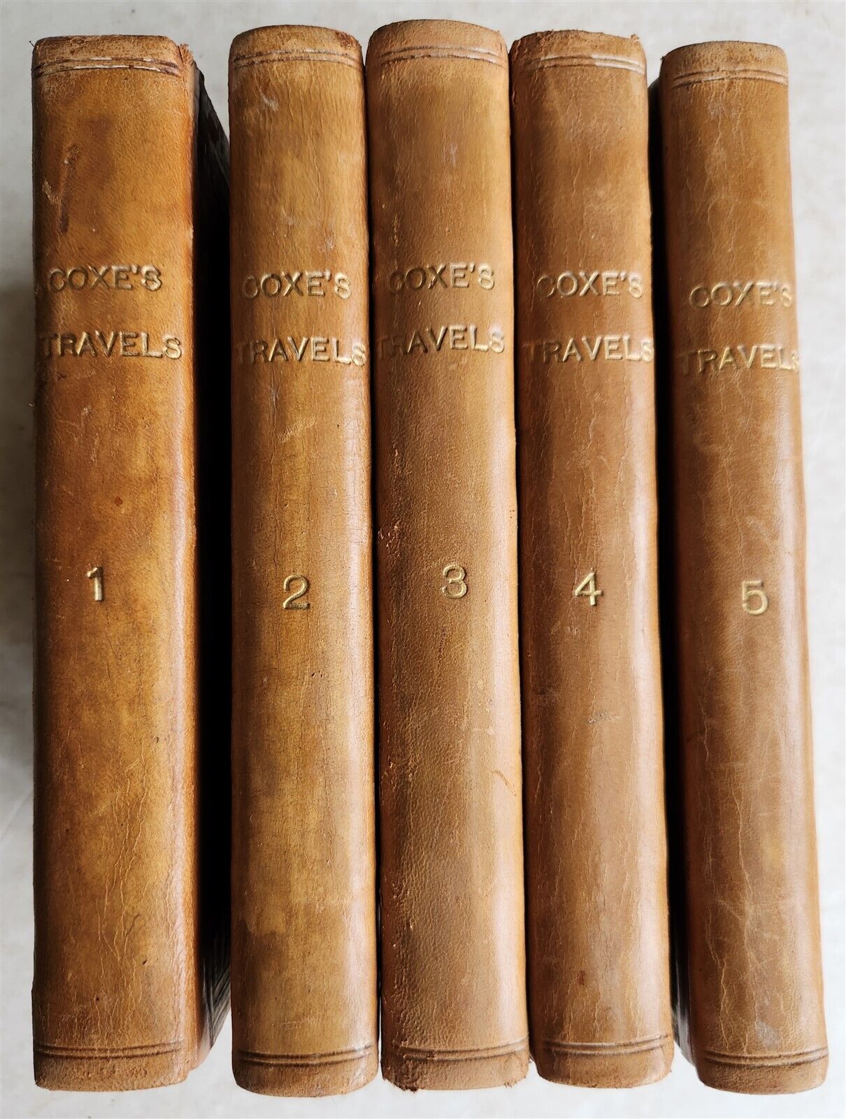 1802 TRAVELS in POLAND RUSSIA SWEDEN & DENMARK antique 5 VOLS W.COXE ILLUSTRATED