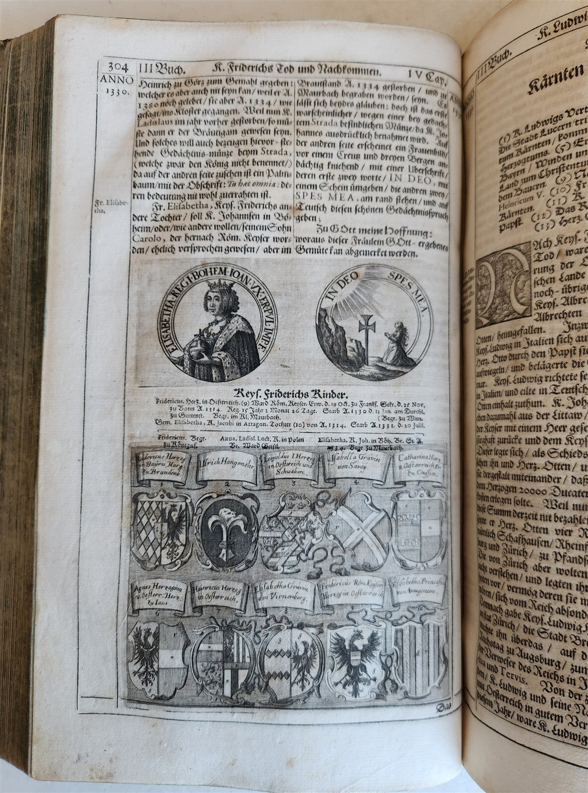 1668 HISTORY of AUSTRIA antique ILLUSTRATED w/ 200 PLATES PIGSKIN BOUND FOLIO