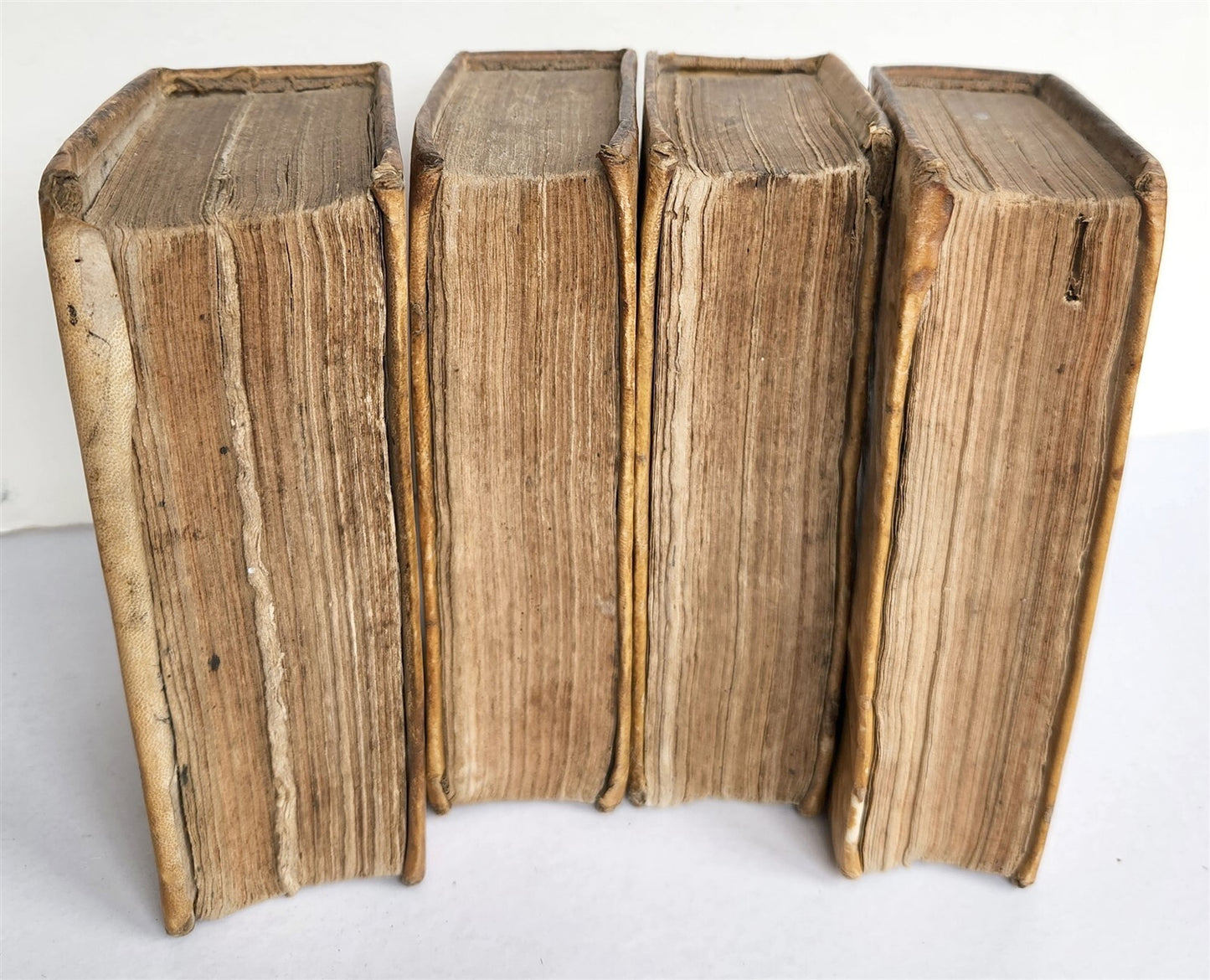 1690 PHILOSOPHIA SCOTI 4 VOLUMES antique VELLUM BOUND