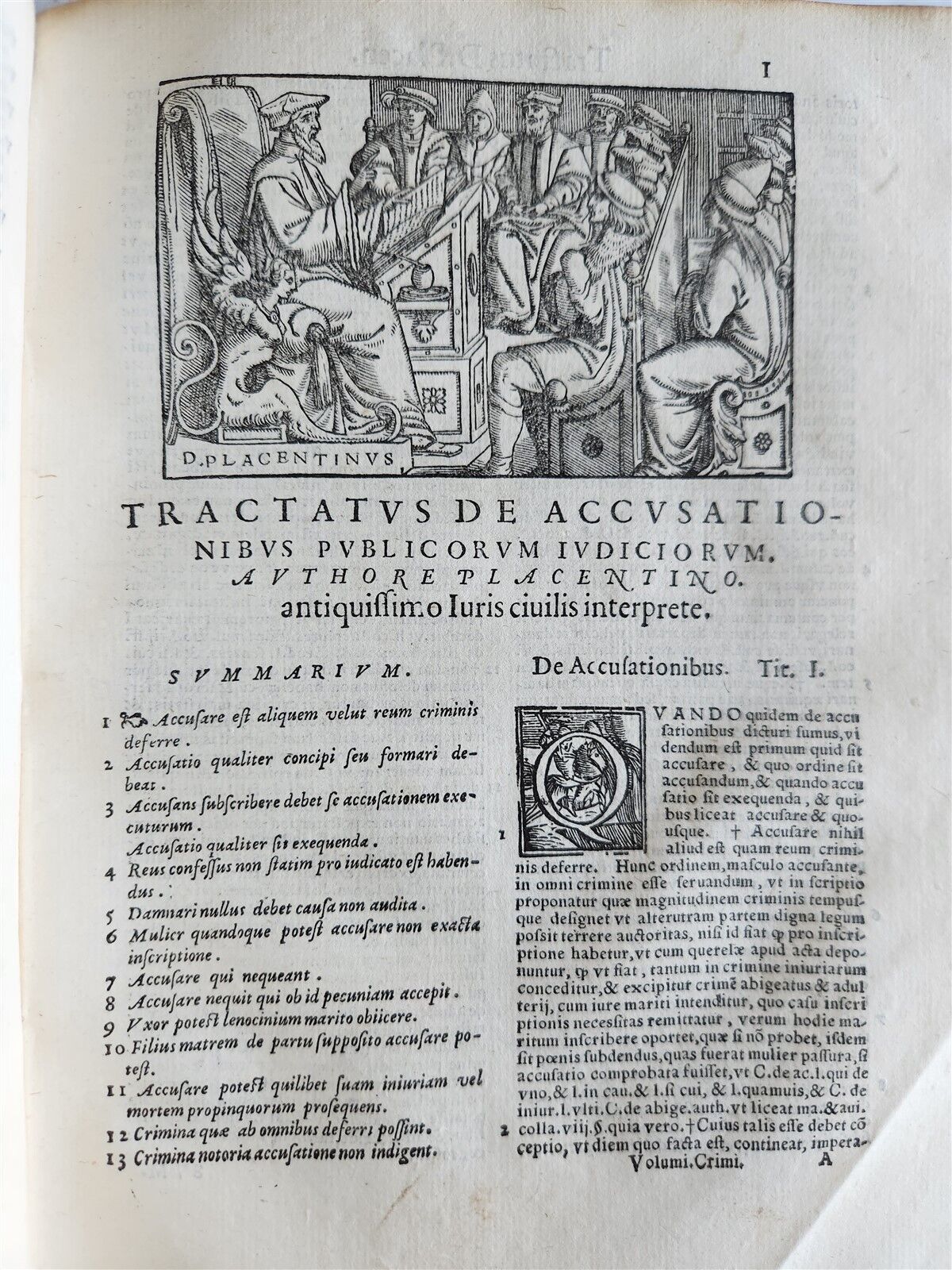 1563 ILLUSTRATED LAW BOOK by Giovanni Ziletti antique Vellum binding 16th CENT.