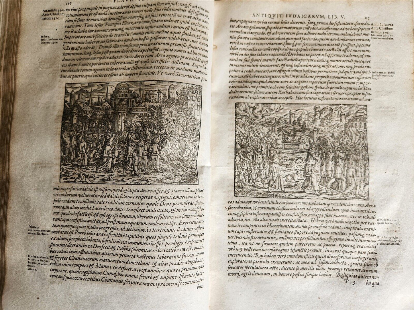 1580 FLAVIUS JOSEPHUS BEAUTIFULLY ILLUSTRATED MASSIVE FOLIO antique Judaica RARE