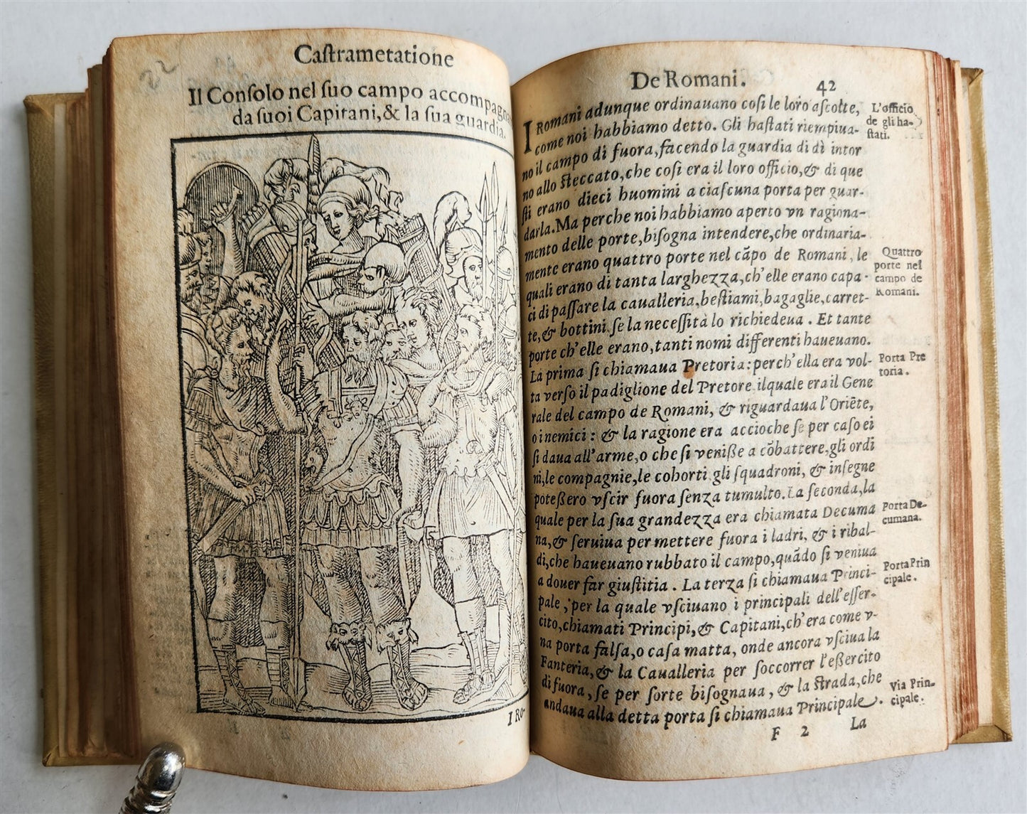 1583 TURKISH & ROMAN MILITARY antique ILLUSTRATED OTTOMAN EMPIRE vellum binding