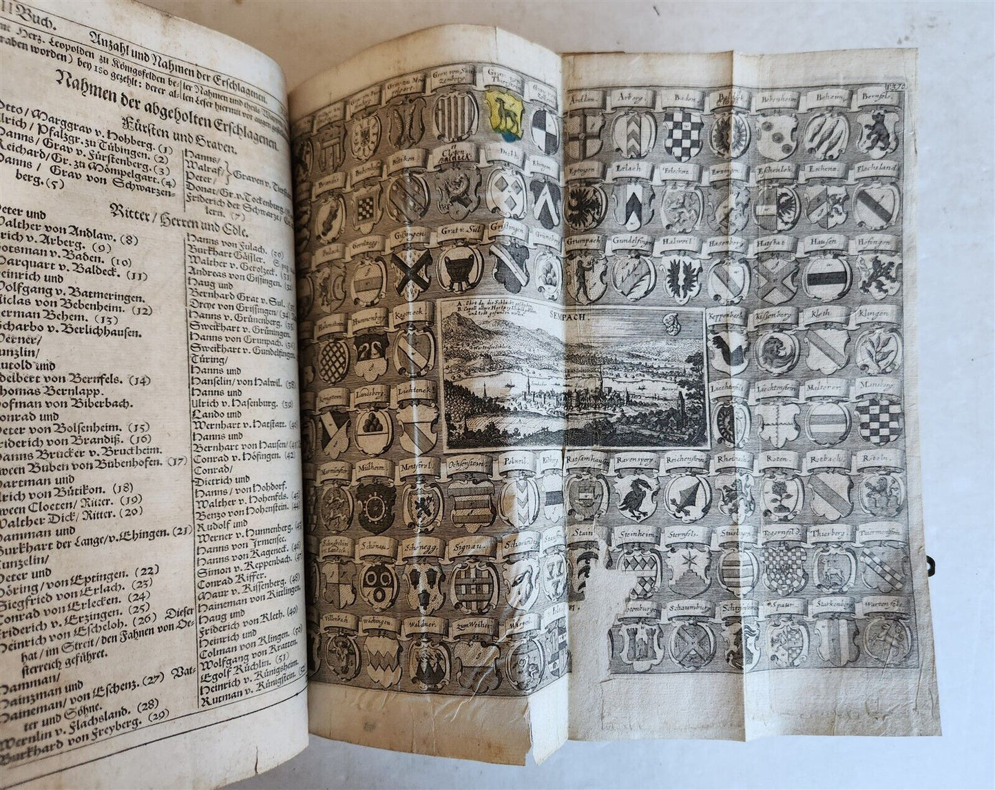 1668 HISTORY of AUSTRIA antique ILLUSTRATED w/ 200 PLATES PIGSKIN BOUND FOLIO