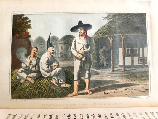 1820 VOYAGE OF SHIP ALCESTE TO CHINA COREA & ISLAND OF LEWCHEW antique SHIPWRECK