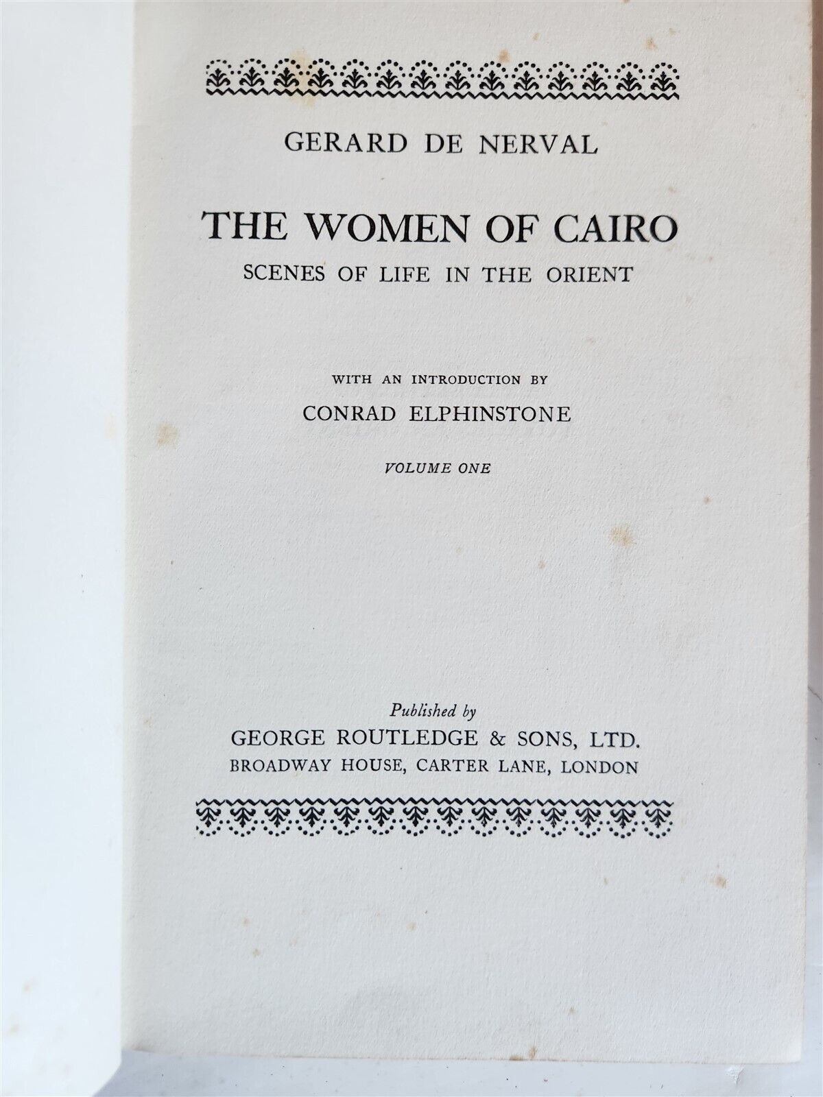1929 WOMEN of CAIRO SCENES of LIFE in ORIENT 2 vols by GERARD DE NERVAL ANTIQUE