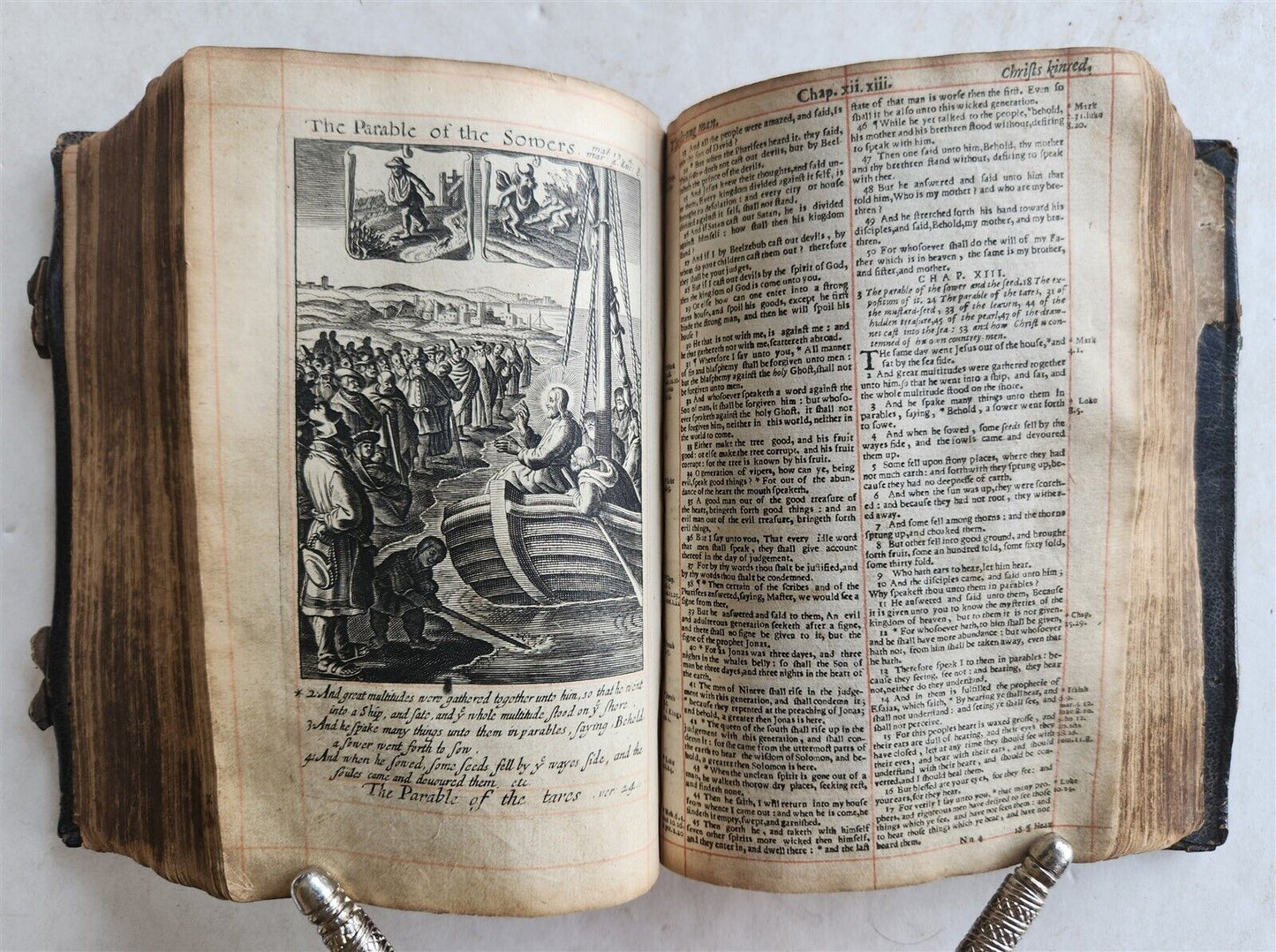 1648 BIBLE in ENGLISH antique Old & New Testament LONDON ILLUSTRATED 114 PLATES