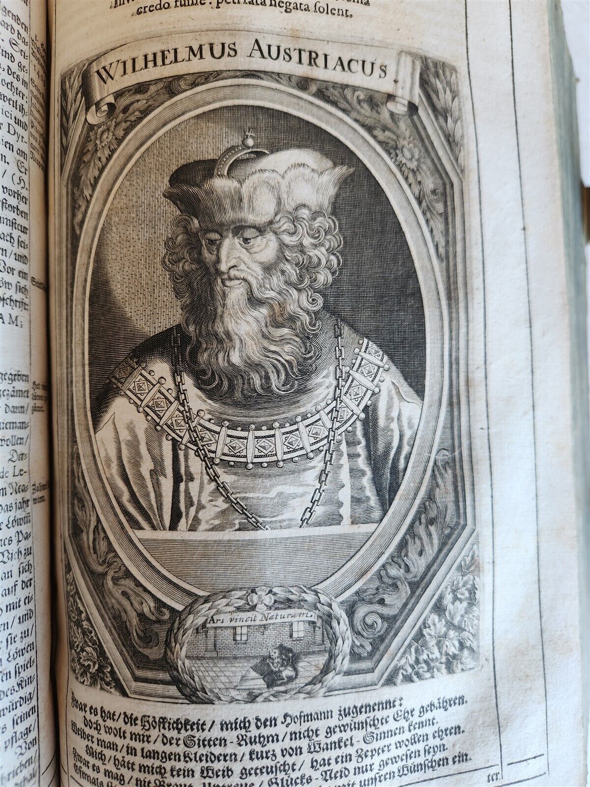 1668 HISTORY of AUSTRIA antique ILLUSTRATED w/ 200 PLATES PIGSKIN BOUND FOLIO