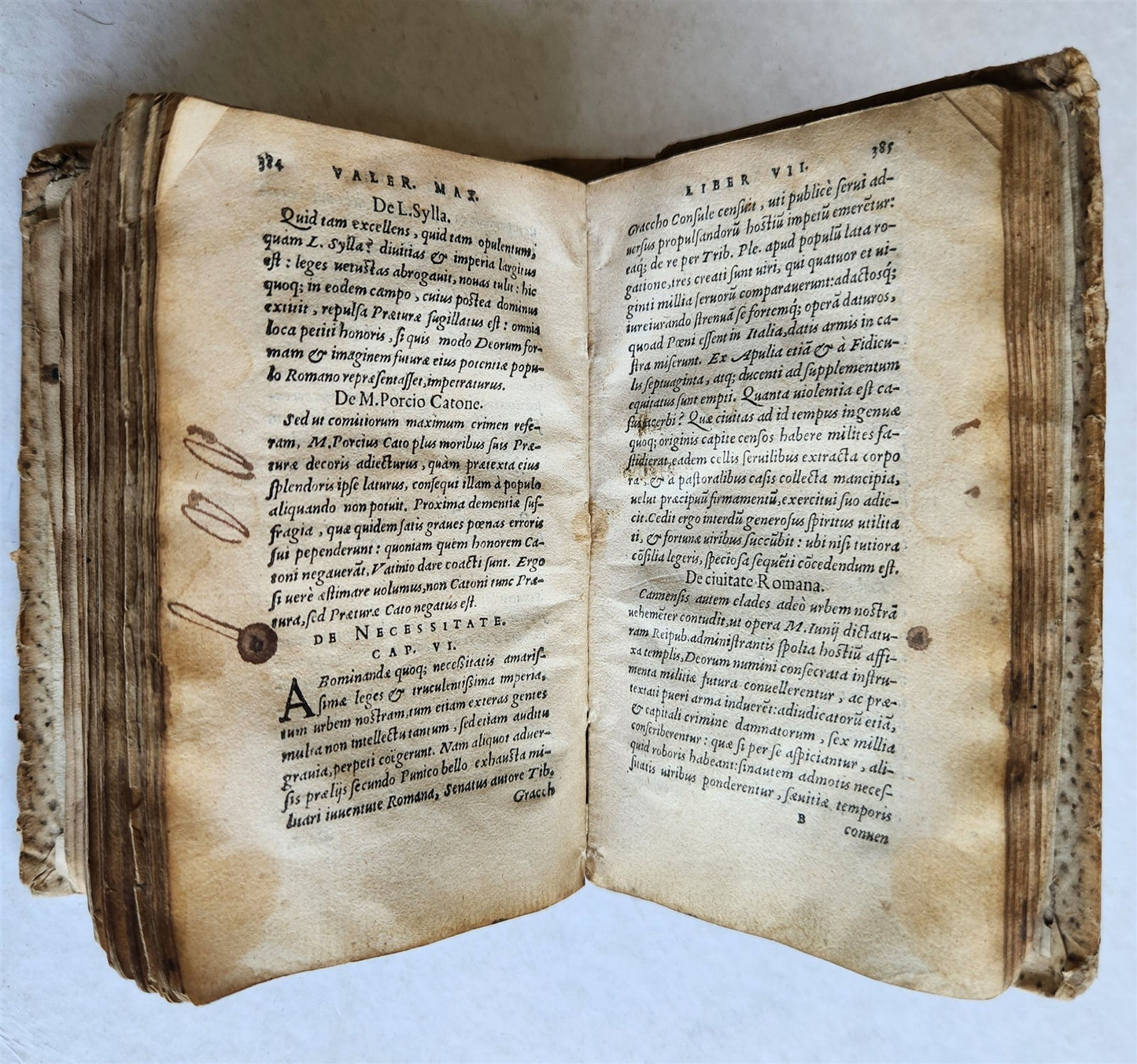 1547 Valerii Maximi dictorum factorumq memorabilium exempla antique 16th CENTURY