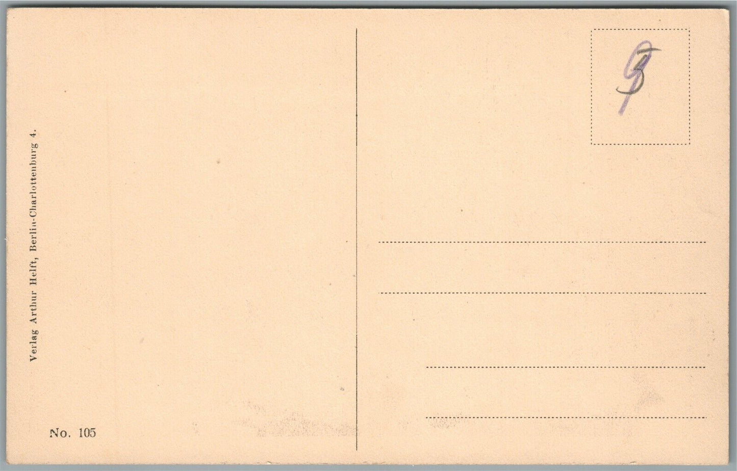 GERMAN WWI ERA COMIC ANTIQUE POSTCARD