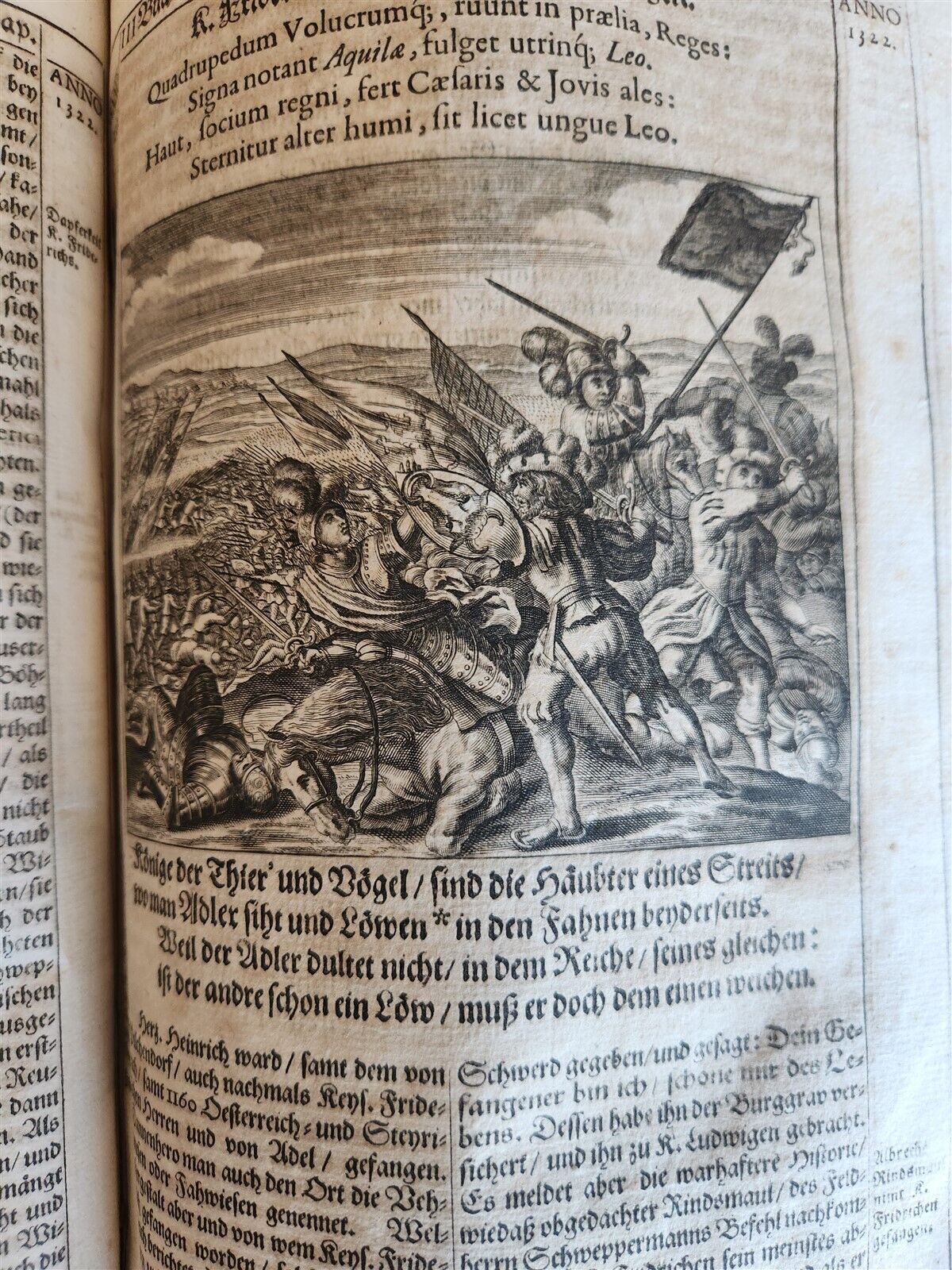 1668 HISTORY of AUSTRIA antique ILLUSTRATED w/ 200 PLATES PIGSKIN BOUND FOLIO