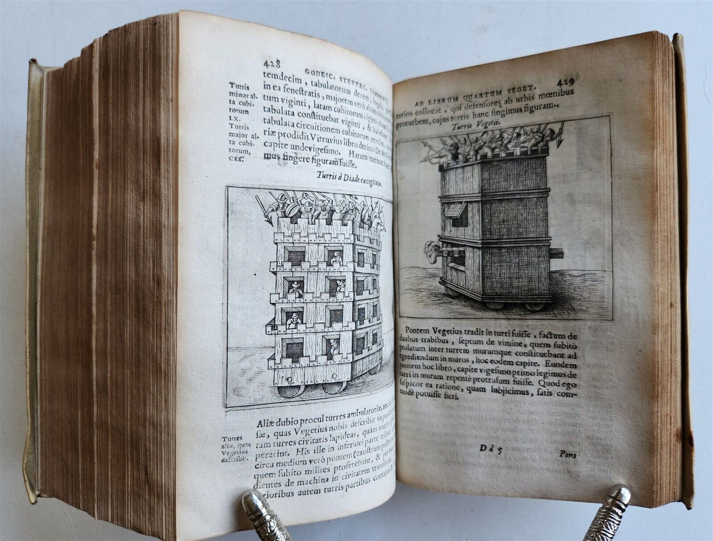 1670 MILITARY HISTORY ILLUSTRATED antique VELLUM BOUND