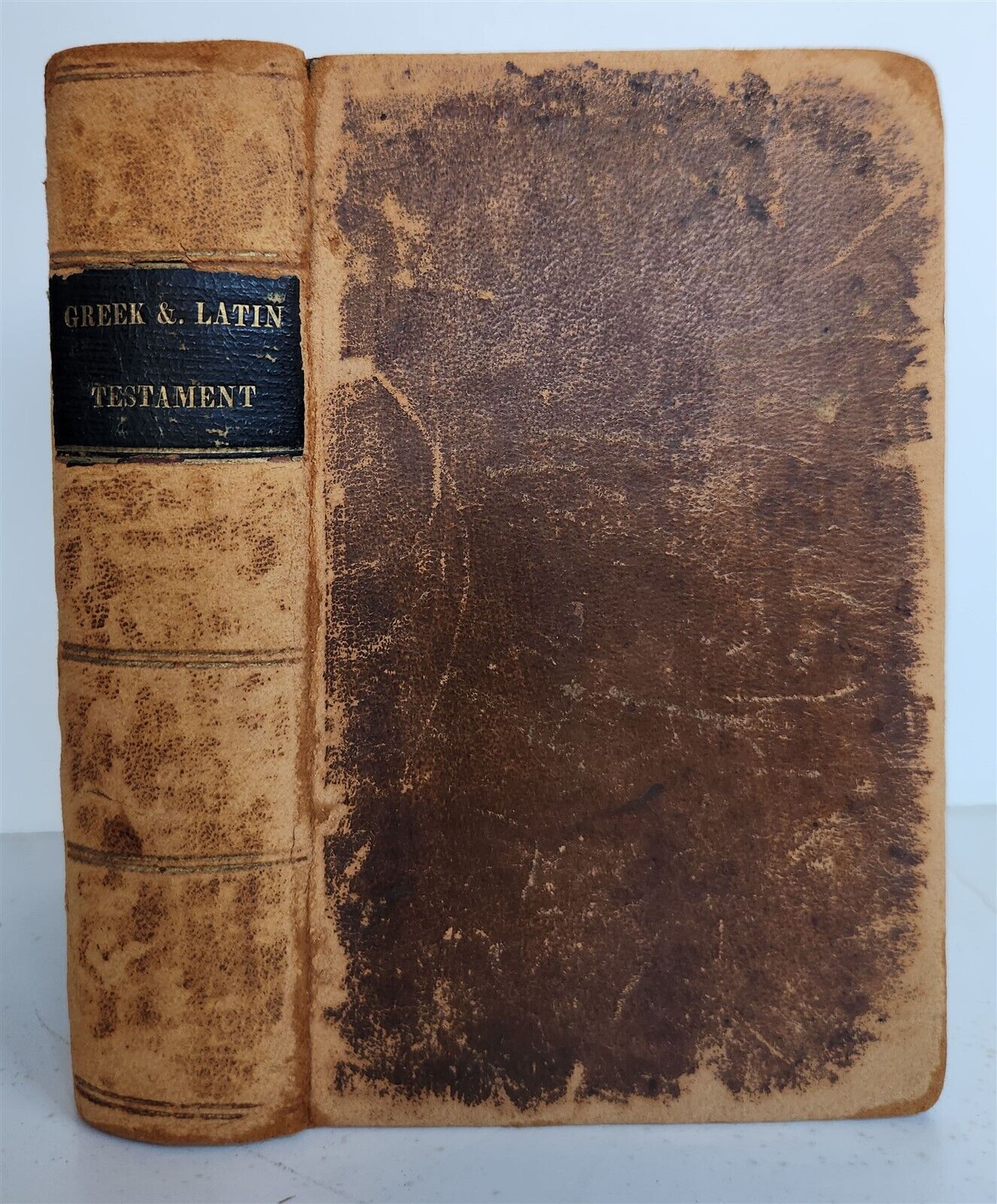 1717 GREEK BIBLE ILLUSTRATED w/ MAPS VELLUM BOUND antique NEW TESTAMENT