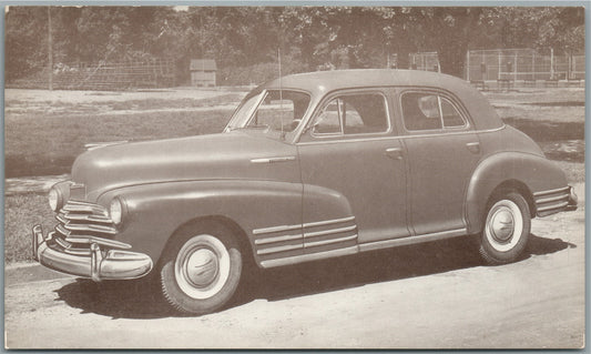 1947 CHEVROLET FLEETMASTER 4 DOOR SEDAN VINTAGE POSTCARD